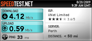 iinet internet dl/ul speed test 5